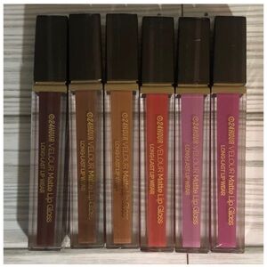 Ebin NY Velour Matte Lip Gloss See picture for Color Palettes (Set of 6)